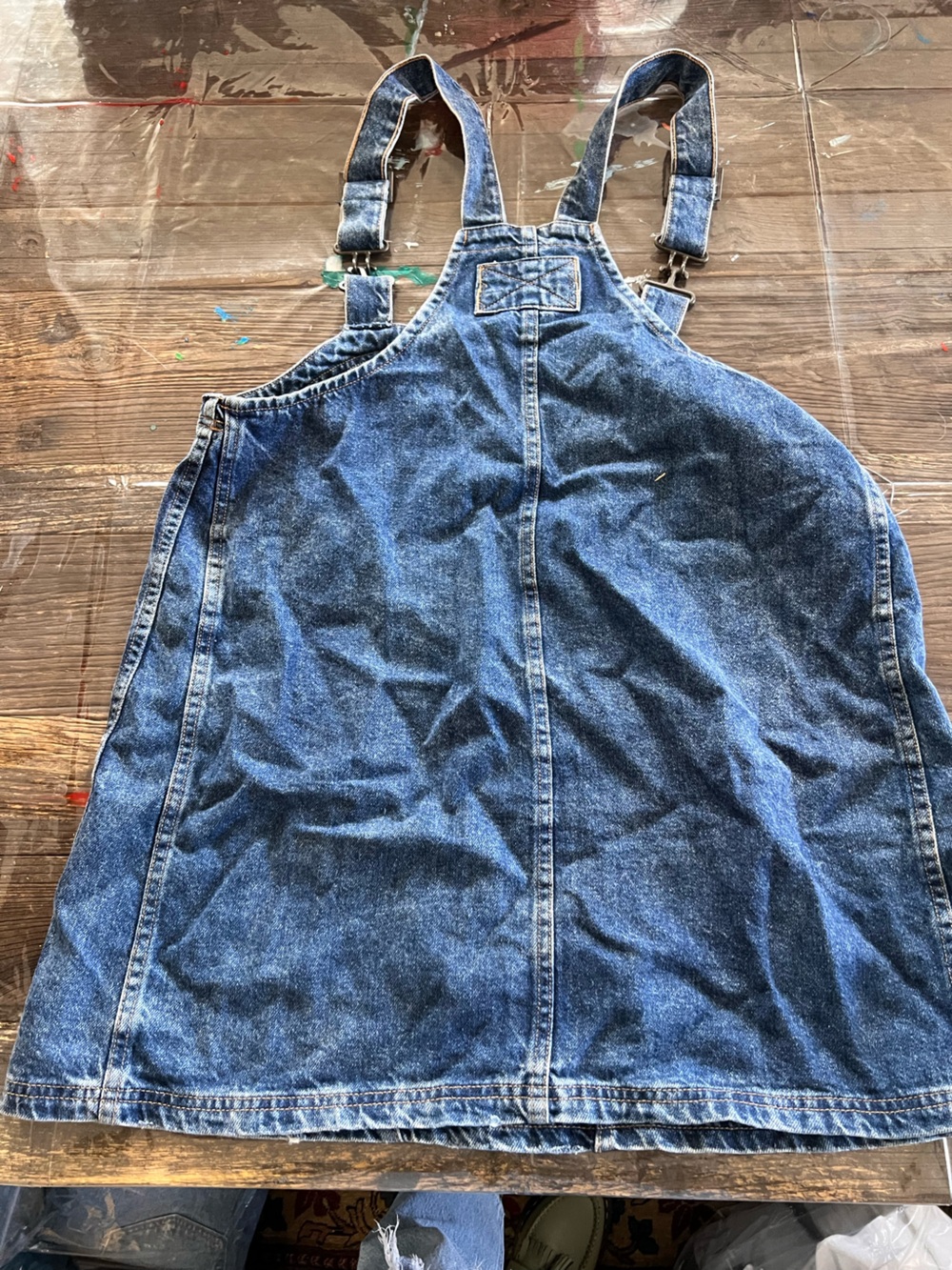 We The Free Blue Denim overalls dress - Picture 7 of 8